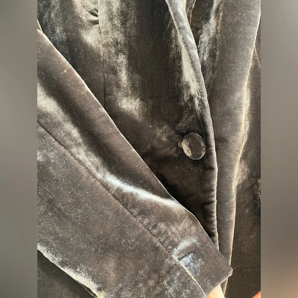 Anthropologie Velvet Blazer in Rich Brown - Picture 5 of 5